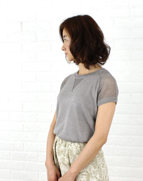 EMUE(エミュー)アクリル レーヨン リネン混 半袖 ニットプルオーバー・4210001-2061401    レディース 女性 誕生日プレゼント ギフト 正規品 新品