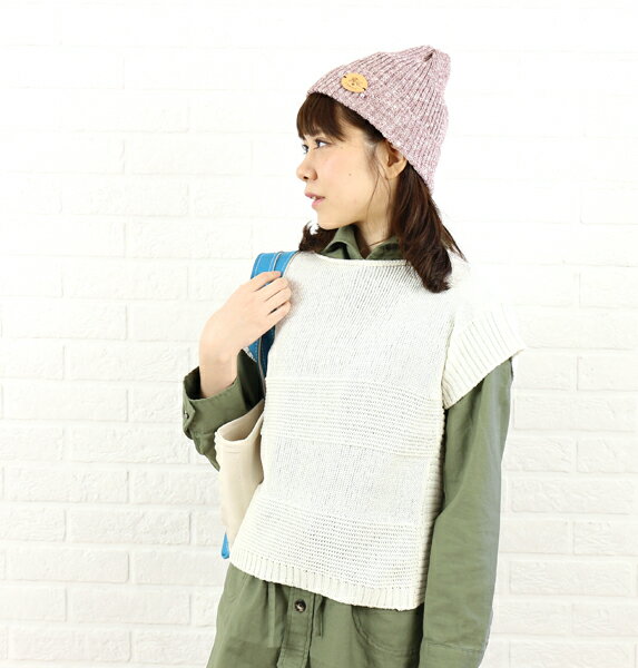 RaPPELER(ラプレ) 綿アクリルサイドボタンベスト・RN161-02401・0071601    レディース 女性 誕生日プレゼント ギフト 正規品 新品