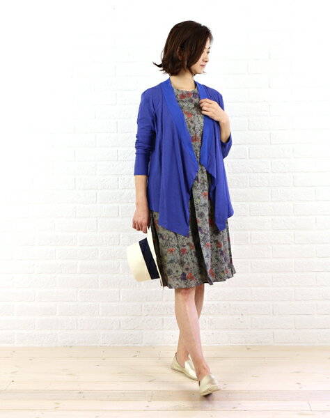 Bon Vieux Temps(ボン・ヴュー・タン) コットンリネンショールカラーカーディガン・22683・0301601    レディース 女性 誕生日プレゼント ギフト 正規品 新品