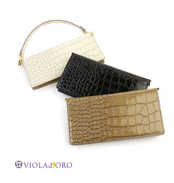 正規品ヴィオラドーロ ウォレットバッグ ポシェット VIOLAd'ORO V-5030  2017春夏 送料無料    　 レディース 女性 誕生日プレゼント ギフト 新品