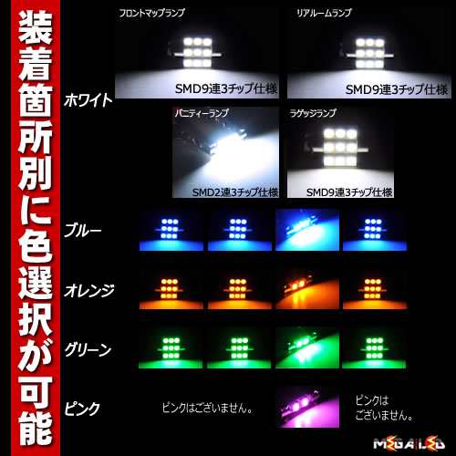 保証付 アクセラ スポーツ BM系 対応☆LEDルームランプ6点セット☆発光