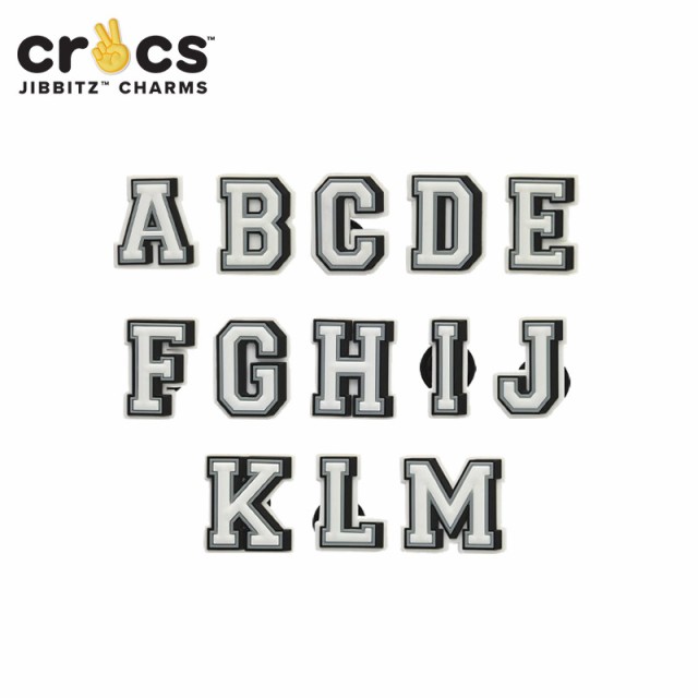 croc jibbitz letters