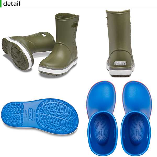 crocs kid rain boots