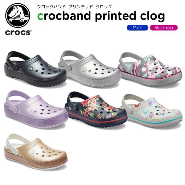crocs crocband printed clog