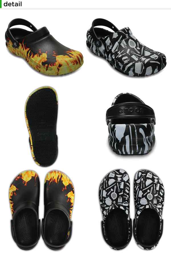 bistro graphic clogs crocs