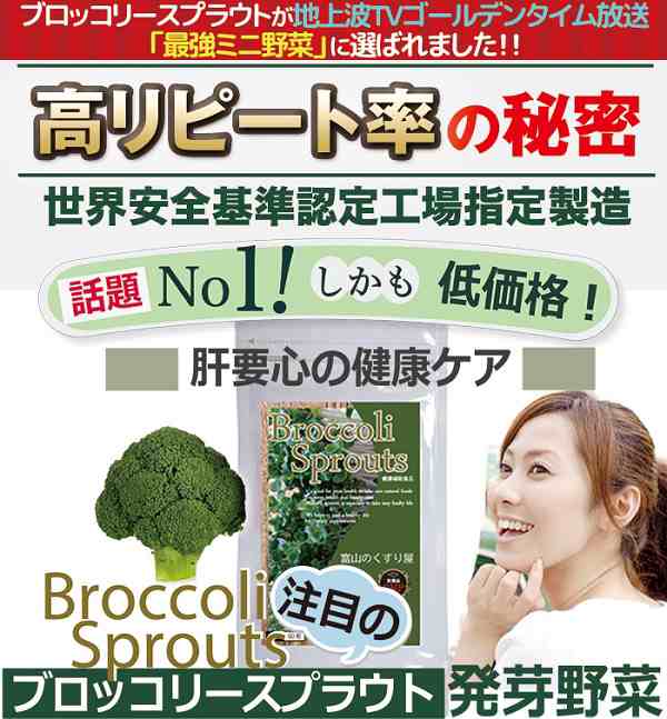 日本製 ブロッコリースプラウト含有食品 60粒 サプリメント 健康 美容 ダイエット 野菜 スーパーフード 健康食品の通販はau Pay マーケット 卸売のｅｉｅｉ