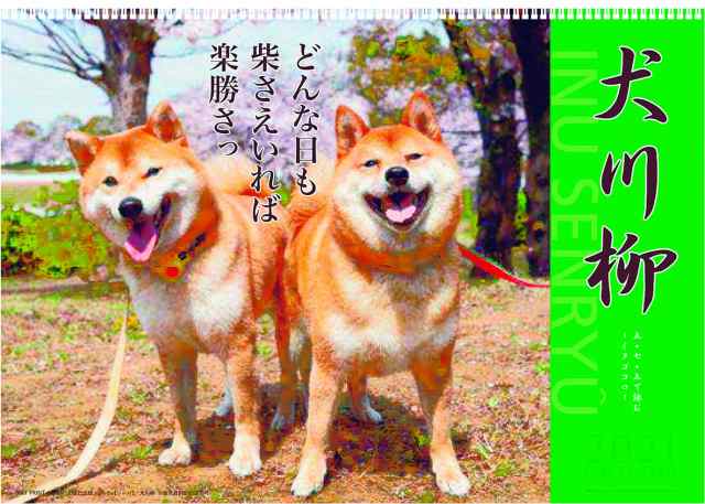 予約商品 21年 カレンダー 犬川柳 月めくり の通販はau Pay マーケット はんこ小川祥雲堂