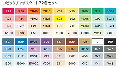 コピック コピックチャオ スタート 72色セット_1