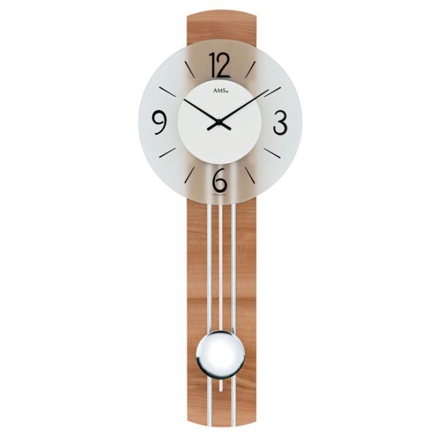 Ams アームス 壁掛け時計 Ams 7263 アナログ ドイツ製 柱時計 掛時計 振り子 ガラス ウッド 木 アムス 海外メーカー 輸入時計 欧州 の通販はau Pay マーケット 菊政舶来商会