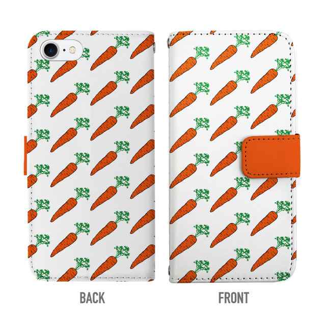 スマホケース 手帳型 Iphone Xs Max アイフォン 携帯ケース カバー 送料無料 にんじん 人参 野菜柄の通販はau Pay マーケット Girlish Angelique