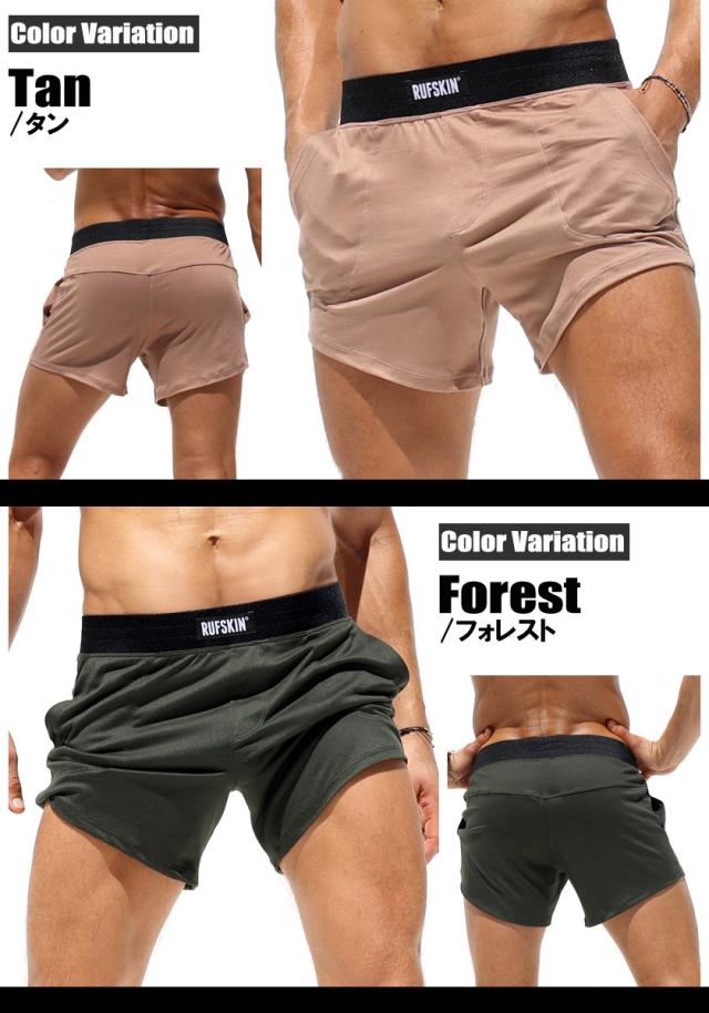 RUFSKIN/ラフスキン HUNTER ショートパンツ 短パン メンズ ボトムス ファッション 部屋着 ジムウェア