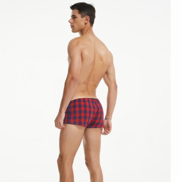 SEOBEAN/セビン CHECKERED FIT TRUNKS チェック柄 ショートトランクス モッコリ 前開き コットン 綿 立体縫製 トランクス  男性下着 メの通販はau PAY マーケット 株式会社アジアンクローゼット au PAY マーケット－通販サイト