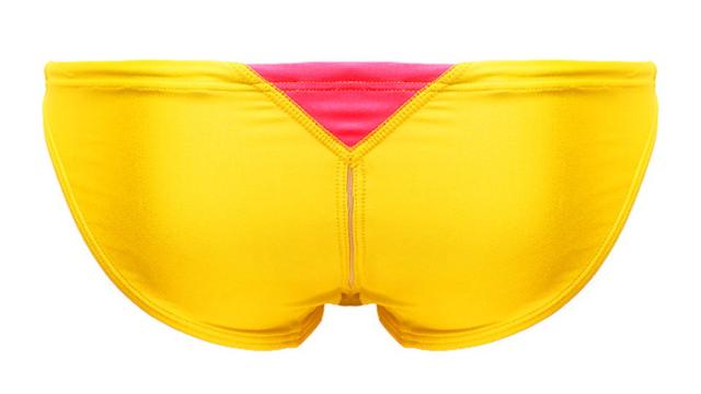 AQUX/アックス Narrow Side Speedos "Yellow" スイムウェア 競パン メンズ水着 ビキニ型 海パン 男性水着 ビーチウェア aqux