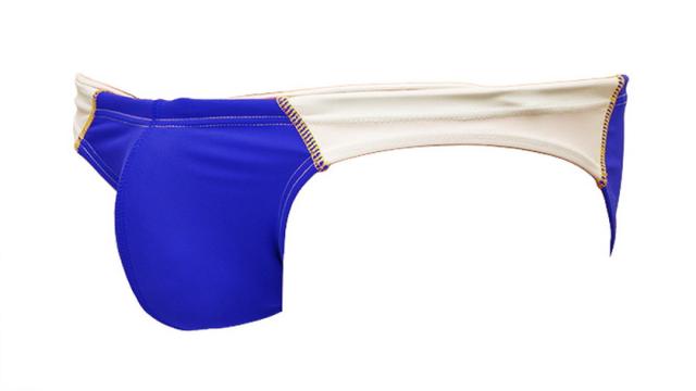 AQUX/アックス Big Logo Bikinis "Blue" スイムウェア 競パン メンズ水着 ビキニ型 海パン 男性水着 ビーチウェア aqux