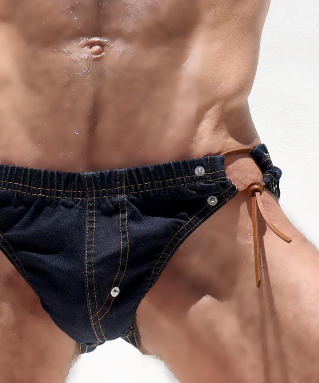 メンズビキニ ブリーフ RUFSKIN/ラフスキン ETHAN デニム生地 ビキニブリーフ ジーンズ 紐パン 男性下着 メンズ パンツ セクシー_2