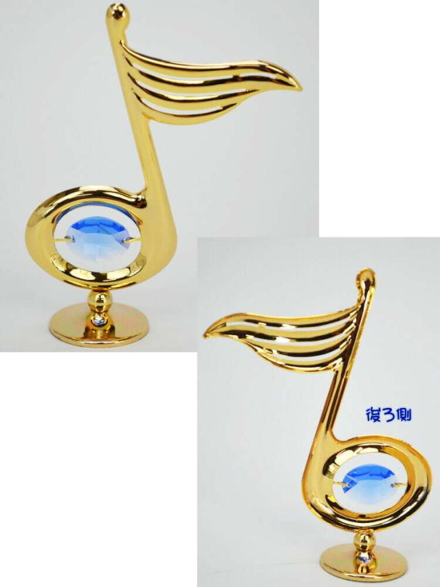 音符 スワロフスキークリスタル ブルー24k ゴールド 音楽 おしゃれ インテリア 輸入雑貨 ギフト包装無料 オーナメント オブジェ 置物 Swaの通販はau Pay マーケット インテリア生活雑貨 プランタ