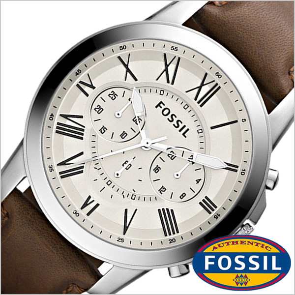 フォッシル腕時計 FOSSIL時計 FOSSIL 腕時計 フォッシル 時計 グラント GRANT メンズ/ホワイト FS4735｜au PAY  マーケット