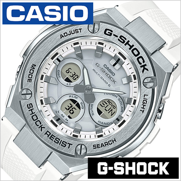 CASIO時計 CASIO 腕時計 時計Gショック 防塵 ジースチール G-SHOCK G-STEEL メンズ ホワイト GST-W310-7AJF