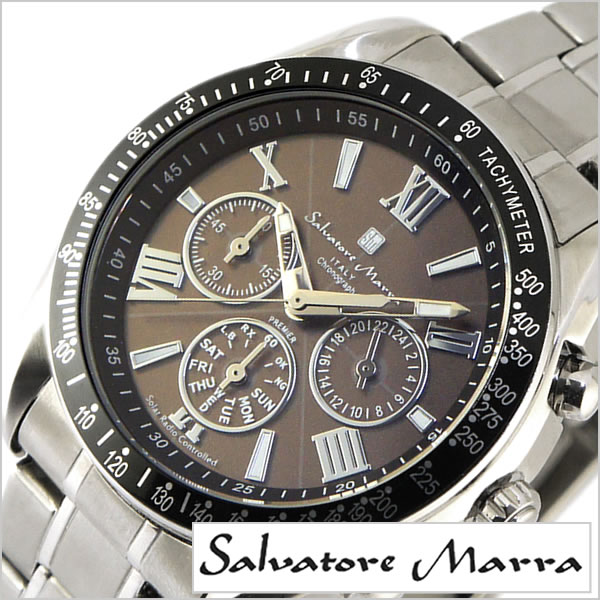 サルバトーレマーラ腕時計 SalvatoreMarra時計 Salvatore Marra 腕時計 サルバトーレ マーラ 時計 メンズ ブラック SM15116-SSBKSV