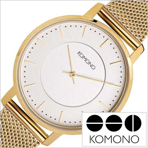 KOMONO 腕時計 コモノ 時計 ハーロウ ゴールド メッシュ HARLOW GOLD MESH 男性 女性 ホワイト KOM-W4109のサムネイル