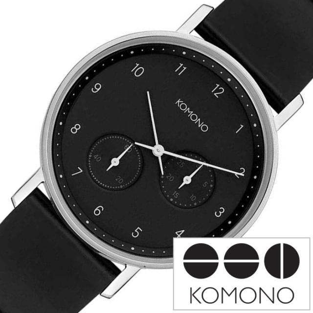 KOMONO 腕時計 コモノ 時計 ワルサー WALTHER レディース 女性 妻 ブラック KOM-W4035の通販は