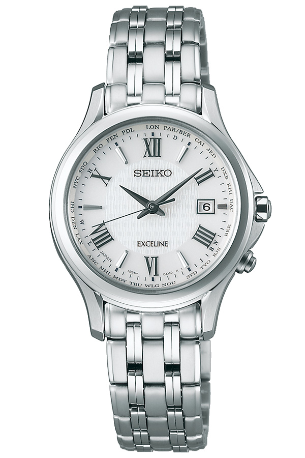 【美品】SEIKO EXCELINE レディース時計 シルバーウォッチ 美品/新品電池】 SEIKO エクセリーヌ レディース 腕時計