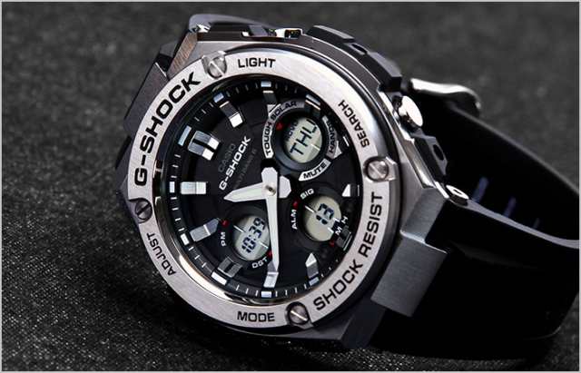 カシオ 腕時計 CASIO 時計 CASIO 腕時計 カシオ 時計 G ショック Gスチール G SHOCK G-STEEL メンズ ブラック  GST-W110-1AJF アナログ ソ｜au PAY マーケット