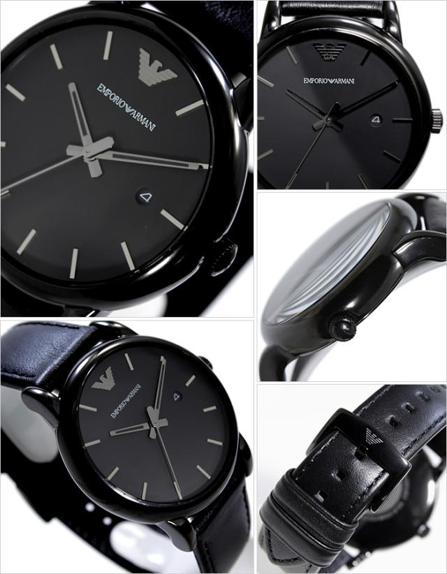 エンポリオアルマーニ 時計 EMPORIOARMANI 時計 エンポリオ アルマーニ 腕時計 EMPORIO ARMANI 腕時計 エンポリオアルマーニ腕時計 メンズ ブラック AR1732 新作 人気 流行 ブランド 防水 レザー ベルト 革 エンポリ EA