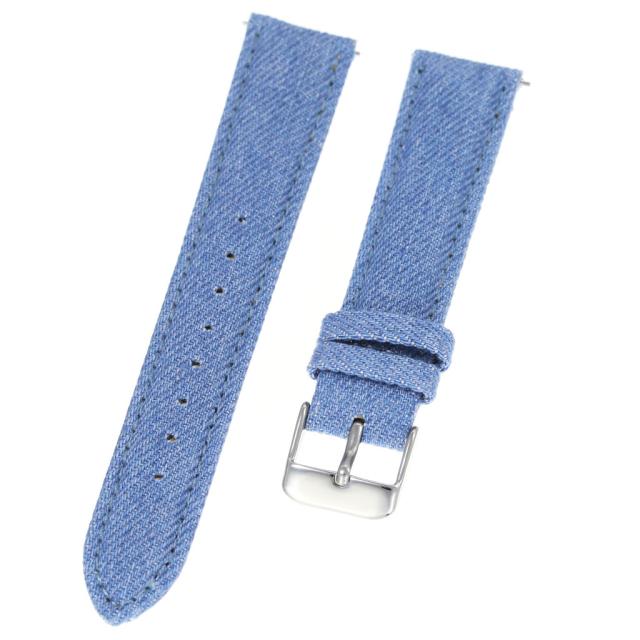 腕時計替えベルト デニムレザーベルト 交換用バンド ブルー シルバー ベルト幅 18mm対応 ユニセックス メンズ レディース替えベルト Bt Dの通販はau Pay マーケット 株 Hybridstyle