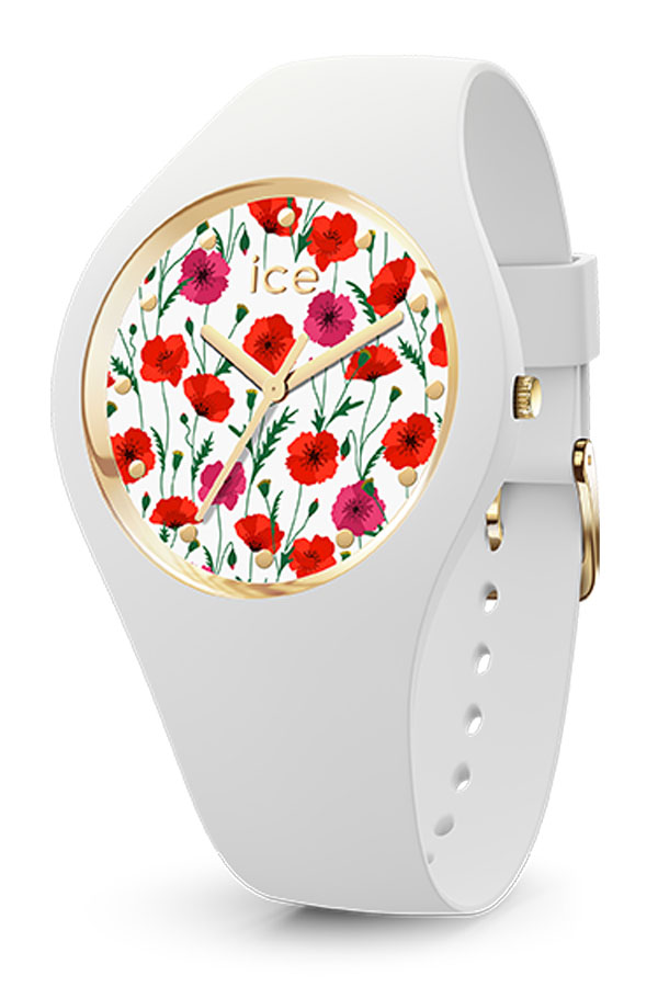 アイスウォッチ 腕時計 ICEWATCH 時計 アイス ウォッチ ICE WATCH アイス フラワー ホワイト ポピー スモール ICE flower white poppy small レディース ホワイト ICE-016657_1