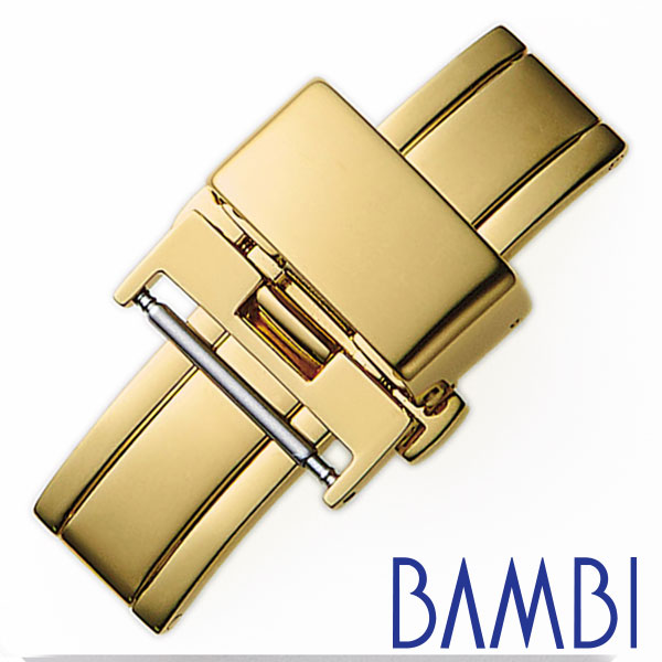 BAMBI Dバックル バンビ 腕時計用バックル 観音プッシュ式 ベルト幅:18mm対応 ユニセックス メンズ レディース Dバックル ZG010Pの通販は 6,050円