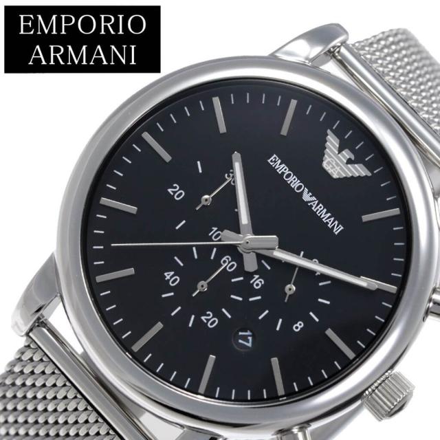 エンポリオ アルマーニ 腕時計 EMPORIO ARMANI 時計 クラシック CLASSIC メンズ ブラック AR1808 の通販は