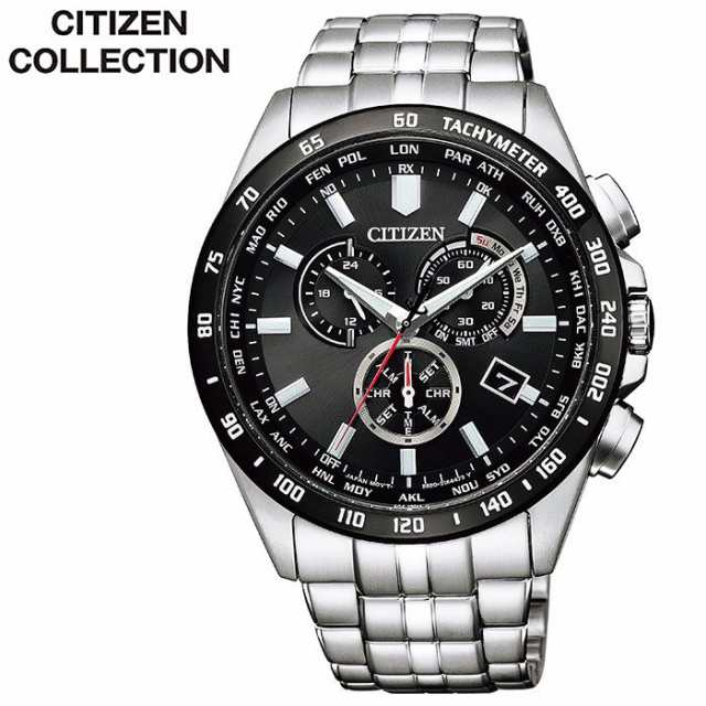 シチズン 腕時計 CITIZEN 時計 シチズンコレクション クロノグラフ メンズ ブラック CB5874-90E