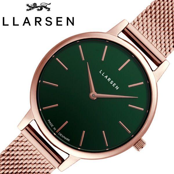 エルラーセン 腕時計 LLARSEN 時計 キャロライン Caroline レディース グリーン LL146RFRM