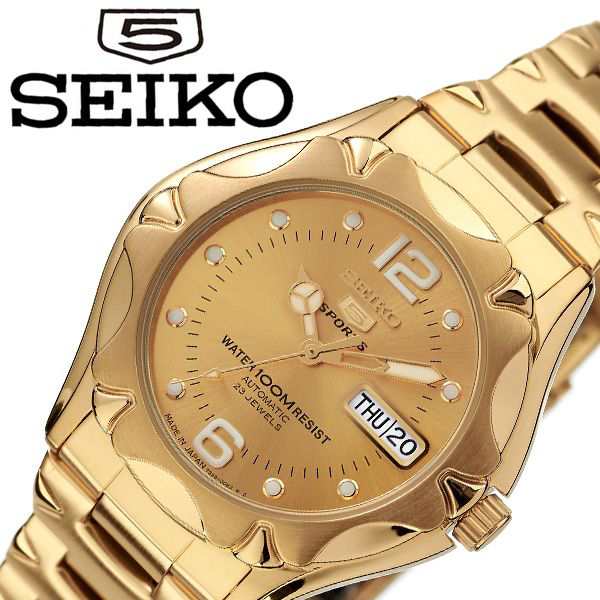 セイコー 腕時計 Seiko 時計 セイコーファイブ スポーツ Seiko5 Sports メンズ ゴールド Snz460j1 の通販はau Pay マーケット 株 Hybridstyle