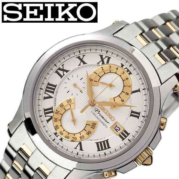 セイコー 腕時計 SEIKO 時計 プルミエ Premier メンズ ゴールド ホワイト SPC068P1 ｜au PAY マーケット