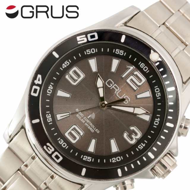 グルス 腕時計 GRUS 時計 音声で時刻を知らせるボイス電波腕時計 メンズ レディース ブラック GRS004-02 ｜au PAY マーケット