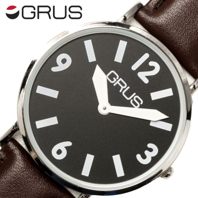 グルス 腕時計 GRUS 時計 ロービジョンウォッチ ユニセックス メンズ レディース ブラック GRS006-03 の通販は 4,950円