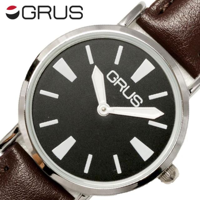 グルス 腕時計 GRUS 時計 ロービジョンウォッチ ユニセックス メンズ レディース ブラック GRS007-06 の通販は 5,225円