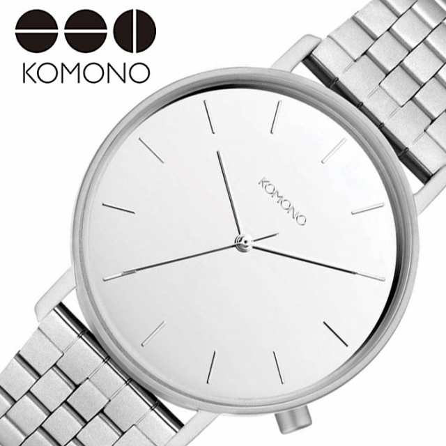 コモノ 腕時計 KOMONO 時計 ルイスエステート LEWIS ESTATE レディース シルバー KOM-W4079