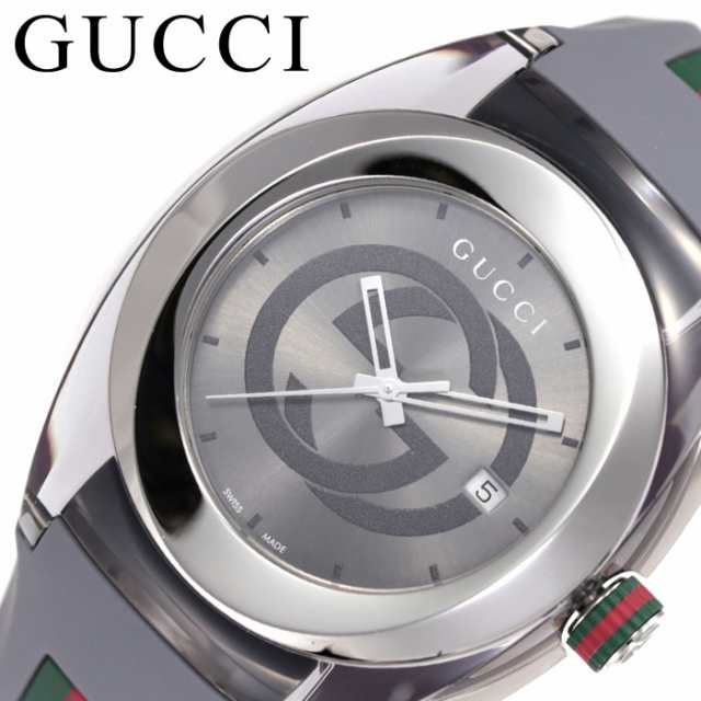 グッチ 腕時計 GUCCI 時計 シンク SYNC メンズ レディース グレー