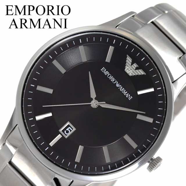 EMPORIO ARMANI 腕時計 エンポリオ アルマーニ 時計 レナート Renato メンズ 腕時計 ブラック AR11181