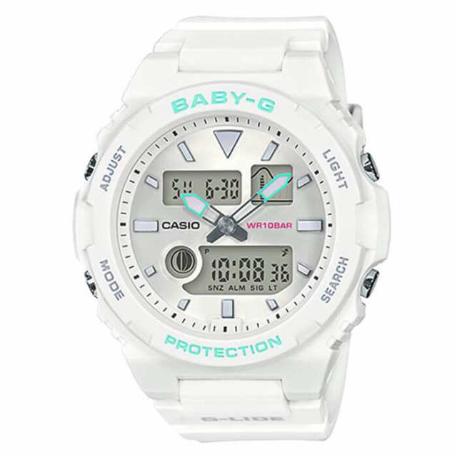 カシオ 腕時計 CASIO 時計 ベビージー ジーライド Baby-G G-LIDE レディース ホワイト BAX-100-7AJF ｜au PAY  マーケット