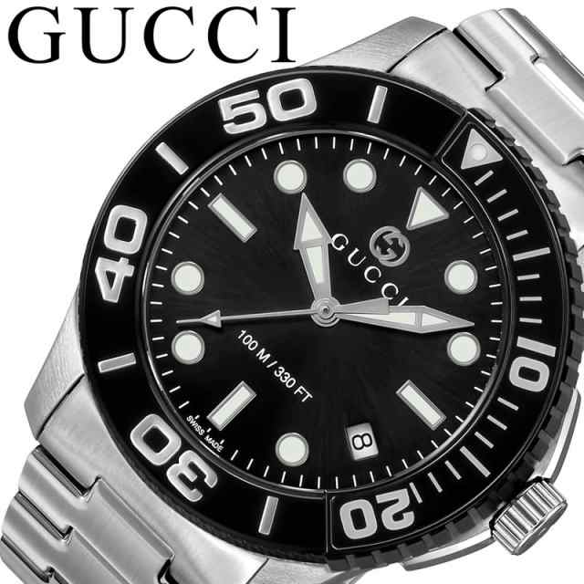 GUCCI 腕時計 グッチ 時計 ダイバー DIVER メンズ 腕時計 ブラック 