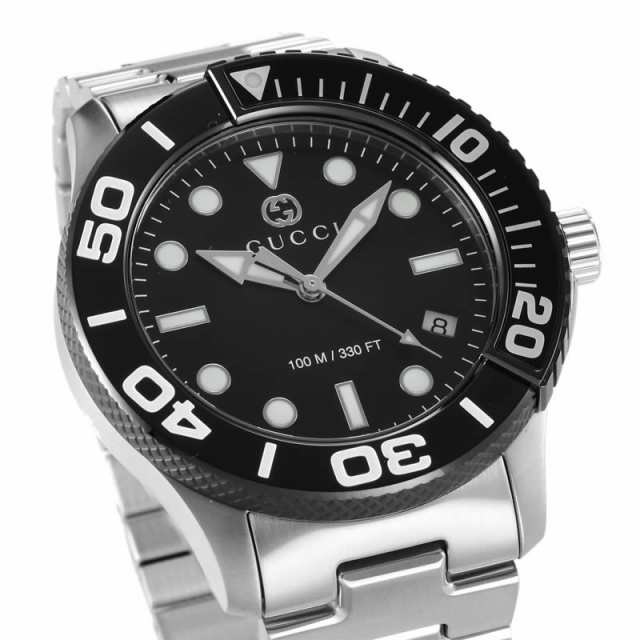 GUCCI 腕時計 グッチ 時計 ダイバー DIVER メンズ 腕時計 ブラック YA126279 [ 人気 おすすめ 高級 ブランド 大人  かっこいい メタル ベ｜au PAY マーケット