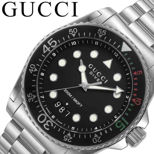 GUCCI 腕時計 グッチ 時計 ダイブ DIVE メンズ 腕時計 ブラック