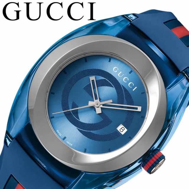 GUCCI 腕時計 グッチ 時計 シンク SYNC メンズ 腕時計 ブルー