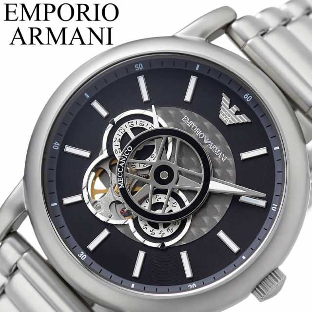 EMPORIO ARMANI 腕時計 エンポリオ アルマーニ 時計 メカニコ meccanico メンズ 腕時計 スケルトン AR60021｜au  PAY マーケット