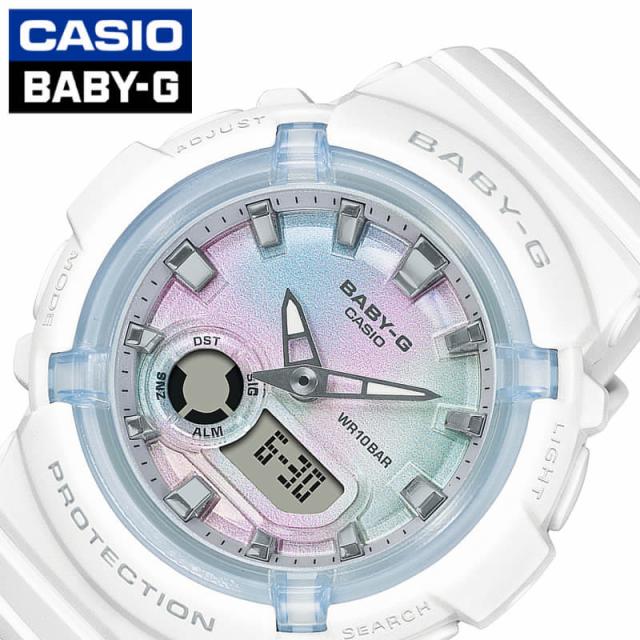 ベビーG Baby-G カシオ 時計 CASIO 腕時計 レディース/ホワイト BGA-280-7AJF ベイビーG BABYG おしゃれ 耐衝撃 アウトドア スポーツ かわいい ポップ 夏 海 防水 ウレタン ラバー プレゼント ギフト