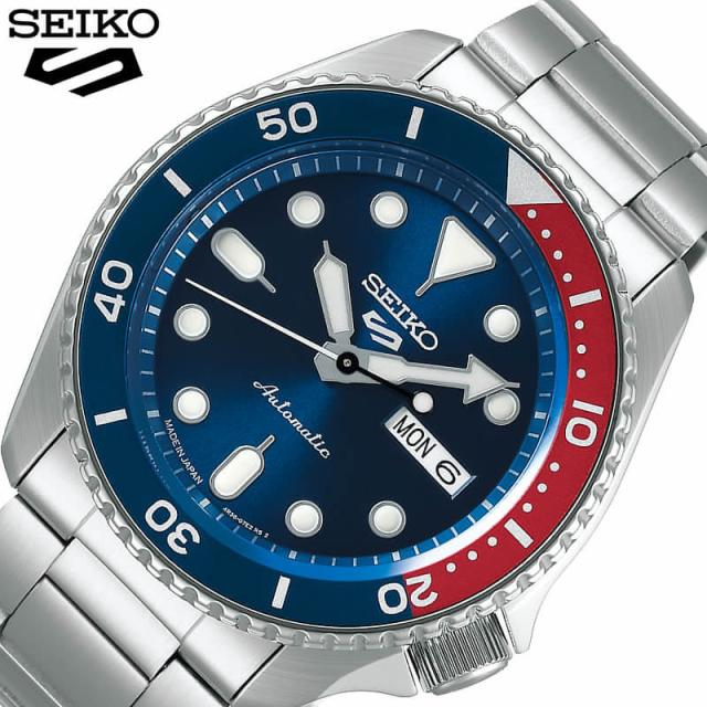 セイコー 5スポーツ 時計 SEIKO 5 Sports 腕時計 スポーツ スタイル Sports Style メンズ/ブルー SBSA003 [ 人気 ブランド 防水 カレンダー 自動巻 スケルトン おしゃれ ファッション カジュアル ビジネス プレゼント ギフト ]送料無料